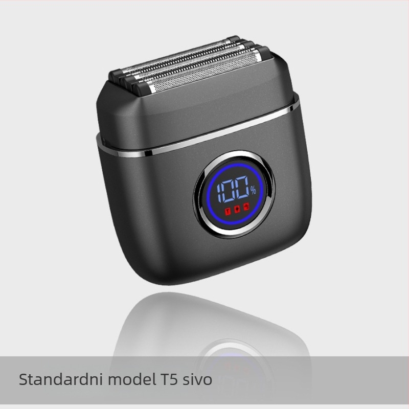 Langfu električni brijač s glavom od 5 oštrica, LED zaslon, USB punjenje, mokro/suho brijanje, ugrađena baterija 1200–2000 mAh