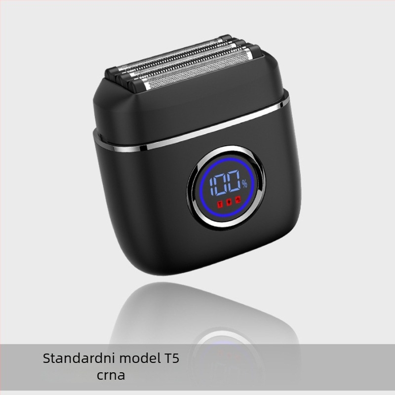 Langfu električni brijač s glavom od 5 oštrica, LED zaslon, USB punjenje, mokro/suho brijanje, ugrađena baterija 1200–2000 mAh