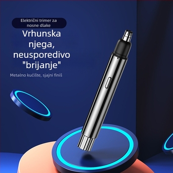 Trimer za nos – Električni, USB napajanje, Ugrađena baterija, ABS kućište, 300–500 mAh, Trajanje preko 15 dana