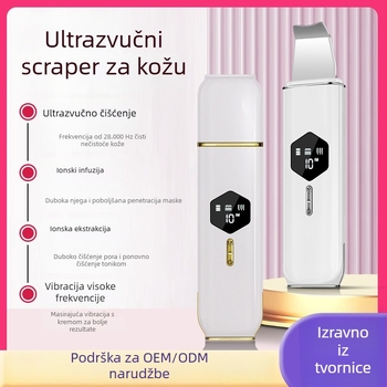 Ultrazvučni skraber za kožu za uklanjanje crnih točaka – CP088, 3 brzine, ABS kućište + elektroplatirani dijelovi, CE potvrda