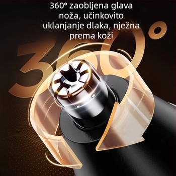 Prijenosni trimer za nos, ABS kućište, izdržljiva odvojiva glava za rezanje, za muškarce i žene, bez ugrađene baterije