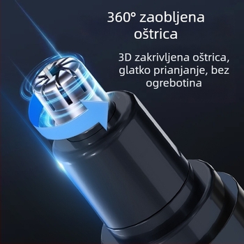Trimer za nosne dlačice, unisex, mini, električni, USB punjivi