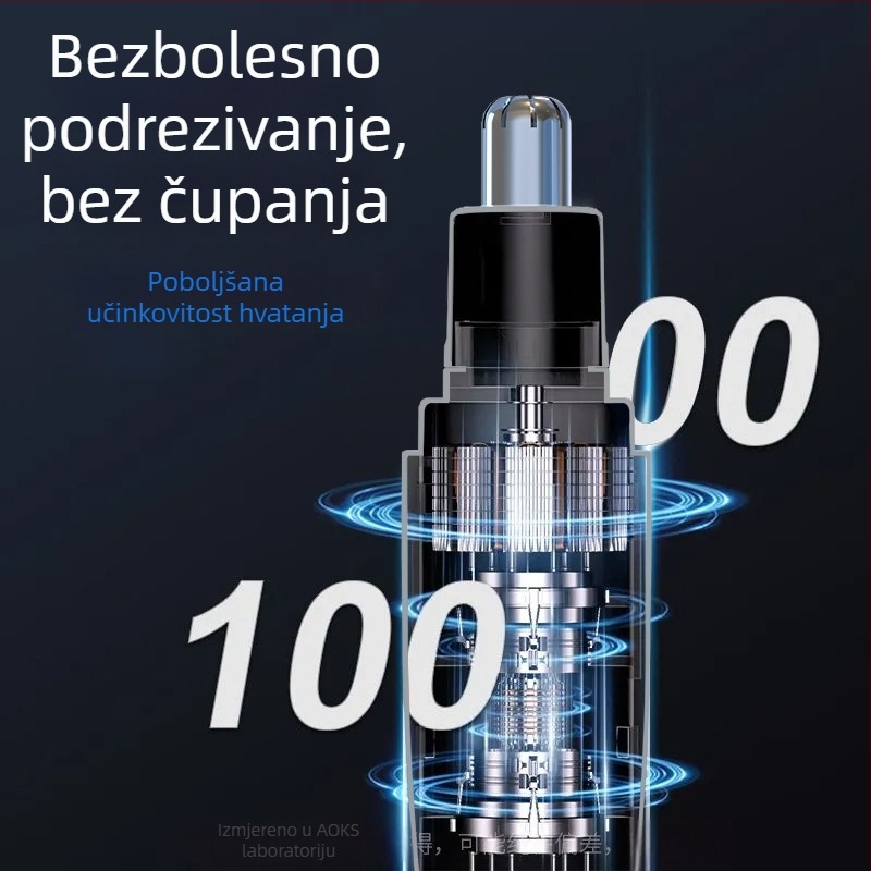 Trimer za nosne dlačice, unisex, mini, električni, USB punjivi