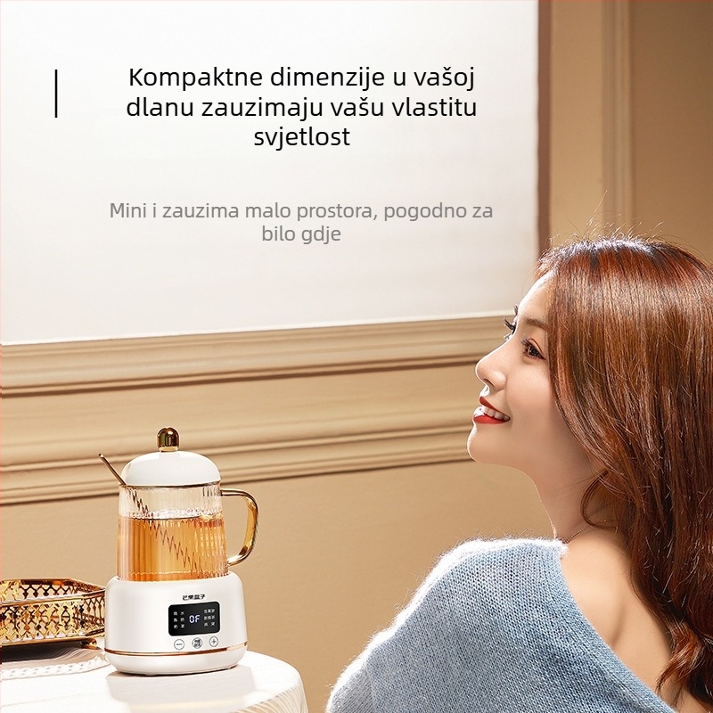 Zdravstvena posuda s digitalnim termostatom, 0,4 L, 220V, 400–500W, tijelo od borosilikatnog stakla, mikroprocesorsko upravljanje, model I156