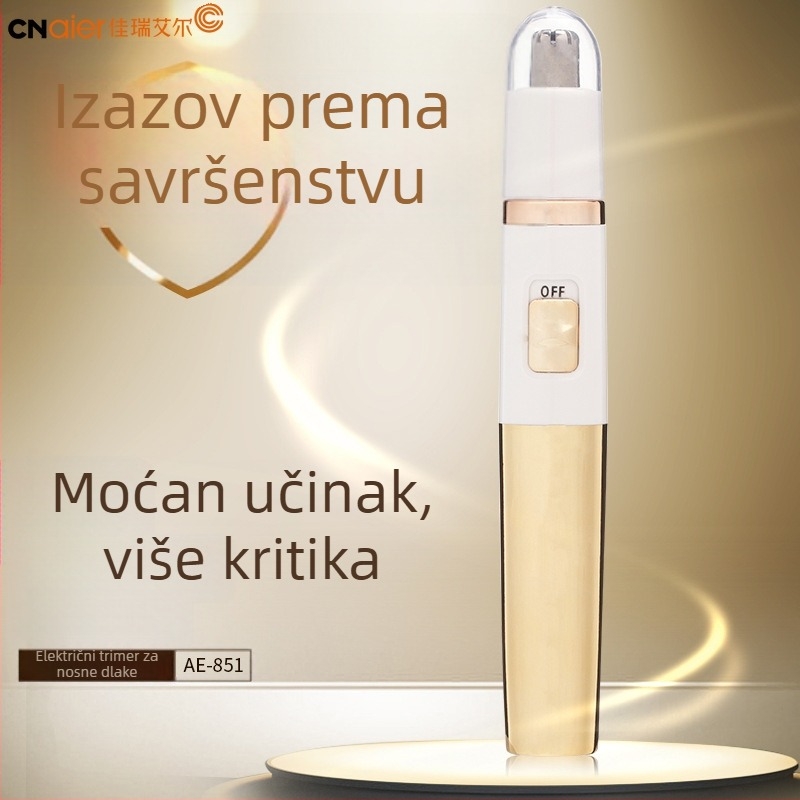 Električni trimer nosnih dlačica – ABS kućište, baterijsko napajanje, prenosno, 24 g, nije za pranje
