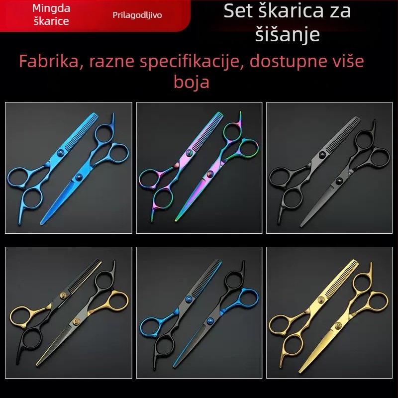 Nerđajuće noževe za kosu s tankim zubima za kućnu upotrebu, frizerski salon i njegu ljubimaca