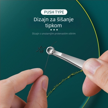 Ručni trimer za nosne dlačice, nehrđajući čelik, zaobljeni vrh, za muškarce i žene