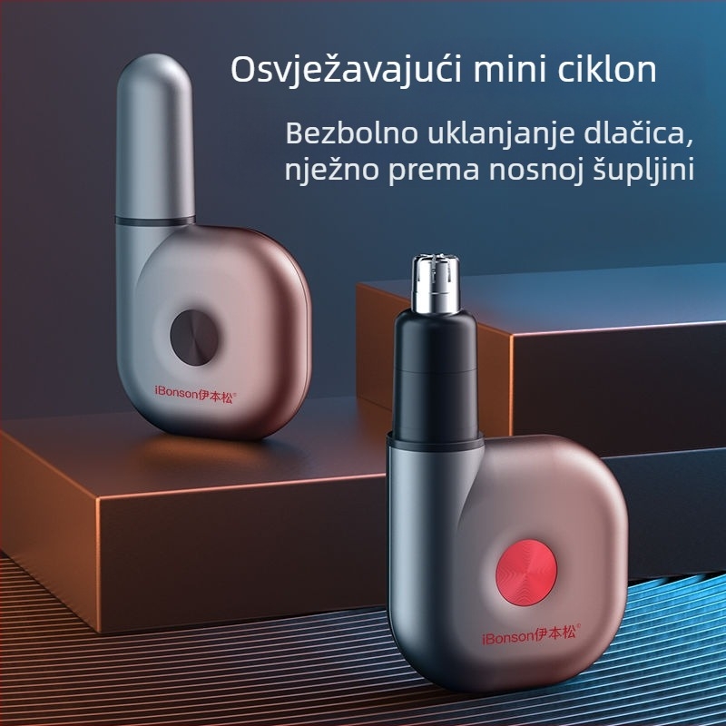 Mali električni trimer za nos, prijenosni, mrežno napajanje, plastični, za muškarce i žene