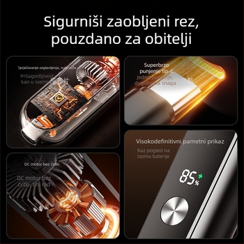 Trimer za nosne dlake - punjivi, vodootporan, ABS kućište, ugrađena baterija (Trajanje >30 dana, Kapacitet baterije 100–300 mAh, Može se prati pod vodom)