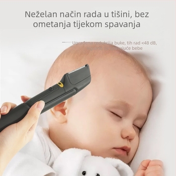 Proširivi kosič za kosu za djecu i odrasle, prenosni električni uređaj, oštrice od nehrđajućeg čelika, napajanje baterijama, ručno čišćenje