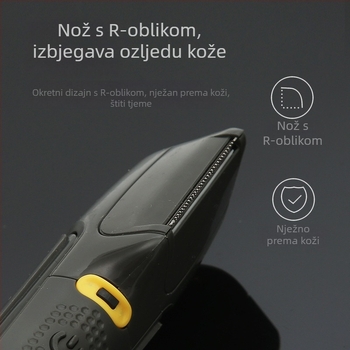 Proširivi kosič za kosu za djecu i odrasle, prenosni električni uređaj, oštrice od nehrđajućeg čelika, napajanje baterijama, ručno čišćenje