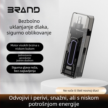 Električni trimer za nosnu kosu, s ugrađenom baterijom, punjiv, cijelo tijelo se pere, ABS kućište, trajanje baterije preko 30 dana