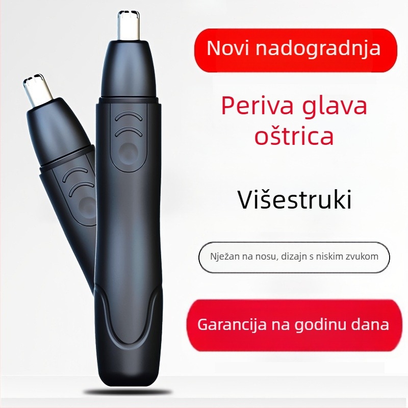 Električni trimer za nosne dlačice, napajanje suha baterija, nema ugrađene baterije, nije periv