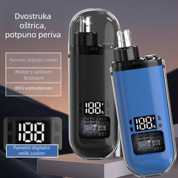Novi električni trimer za nos za muškarce, poseban alat za čišćenje nosnih dlačica i podrezivanje nosnica, model 2971