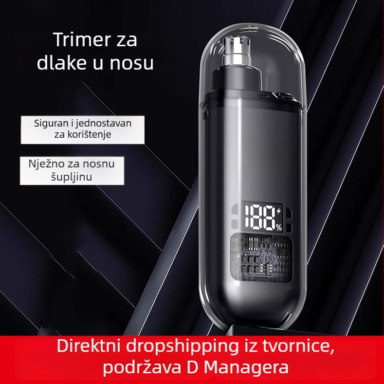 Novi električni trimer za nos za muškarce, poseban alat za čišćenje nosnih dlačica i podrezivanje nosnica, model 2971