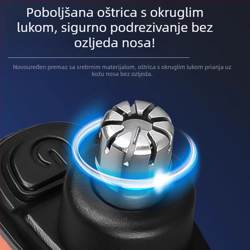 Novi električni trimer za nos za muškarce, poseban alat za čišćenje nosnih dlačica i podrezivanje nosnica, model 2971