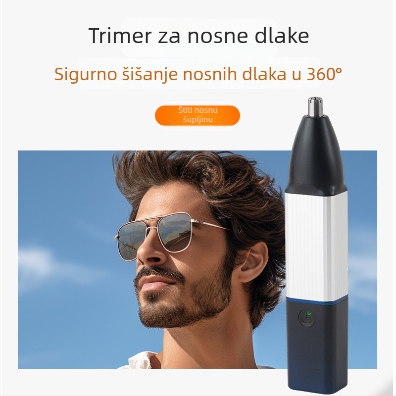 SH-530 3-u-1 uređaj za kosu i brijanje, USB napajanje, električni motor s četkama, zamjenjive glave za kosu, brijanje i nosne dlačice, odvojiva i periva glavica rezača