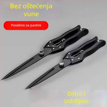 Nožice za vunu, čelik 65Mn, ravna glava, glatko polirana površina, konvencijski rub, industrijska upotreba