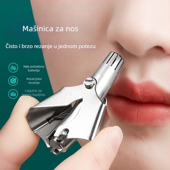 Trimer za nosne dlačice s automatskim čišćenjem, nehrđajući čelik, litijeva baterija, 6000mAh+, zamjenjiva baterija, trajanje baterije 50+ dana