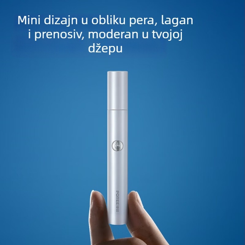 Električni trimer za nos za muškarce, prenosiv i kompaktan, PN1255, napajanje iz mreže