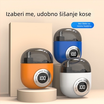 Električni trimer za nos s uklonjivom i perivom glavom, ugrađena baterija, punjivo, ABS kućište, trajanje baterije više od 15 dana