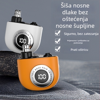 Električni trimer za nos s uklonjivom i perivom glavom, ugrađena baterija, punjivo, ABS kućište, trajanje baterije više od 15 dana
