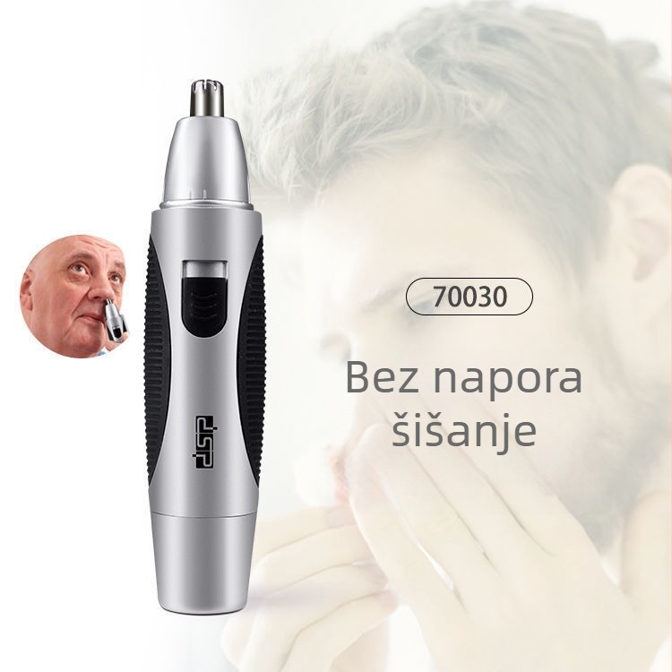 Trimer nosnih dlačica – kompaktan, prenosiv, mini; nije za pranje vodom