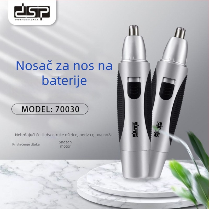 Trimer nosnih dlačica – kompaktan, prenosiv, mini; nije za pranje vodom