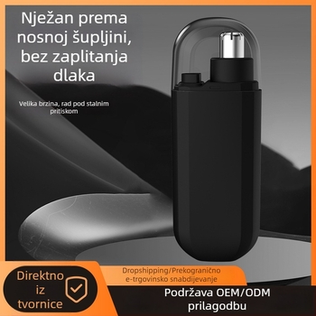 Električni trimer za nos za muškarce i žene, učinkovito uklanjanje i podrezivanje nosnih dlačica