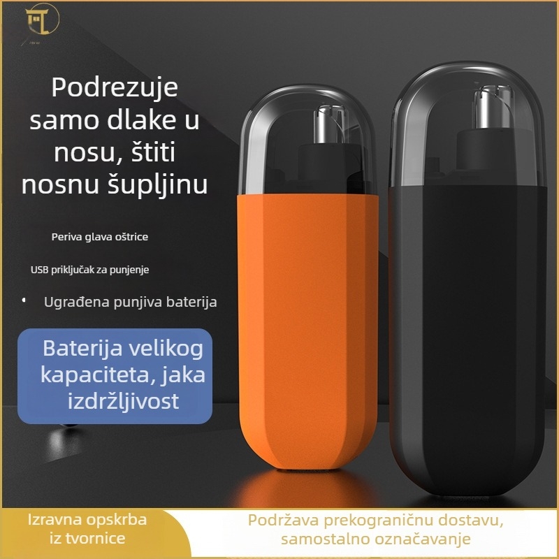 Električni trimer za nos za muškarce i žene, učinkovito uklanjanje i podrezivanje nosnih dlačica