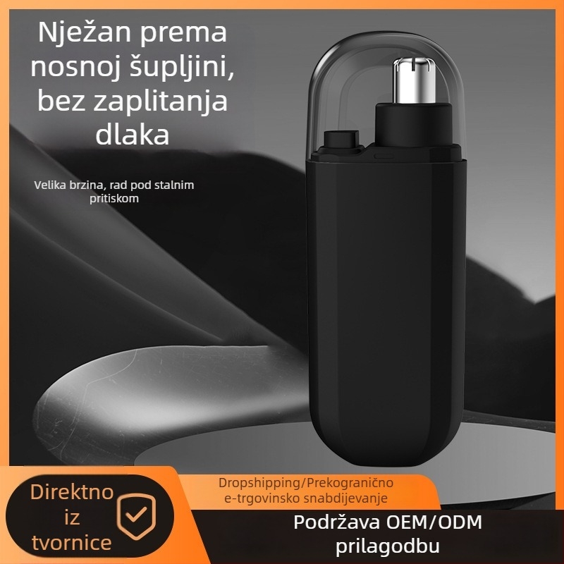 Električni trimer za nos za muškarce i žene, učinkovito uklanjanje i podrezivanje nosnih dlačica