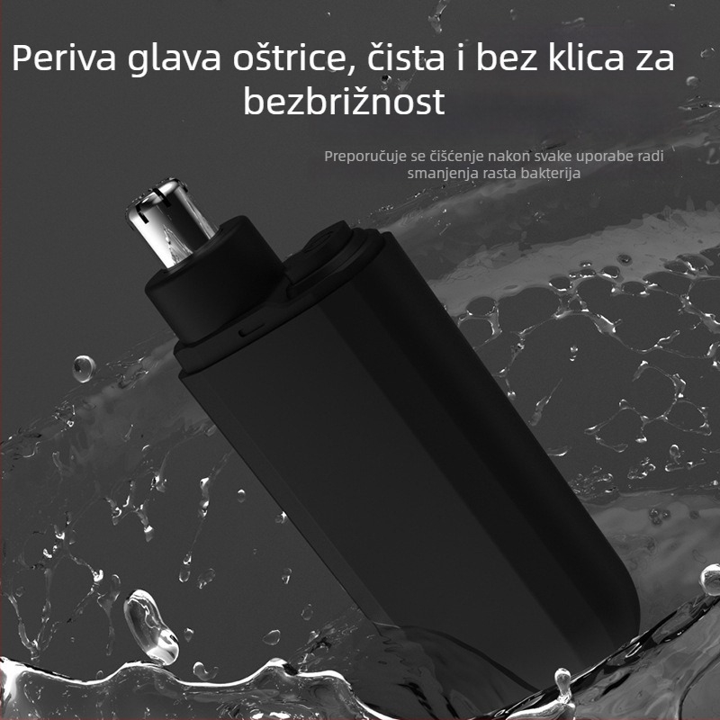 Električni trimer za nos za muškarce i žene, učinkovito uklanjanje i podrezivanje nosnih dlačica