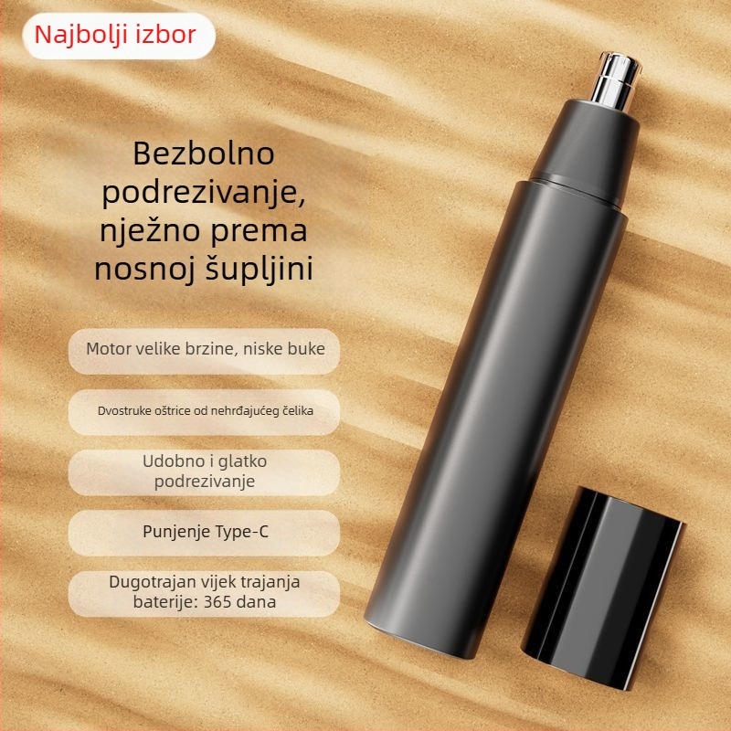 Type-C punjivi električni trimer za nos