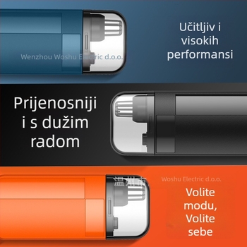 Električni trimer za nos za muškarce, punjiv, odvojiva i periva glavica za rezanje, ABS materijal