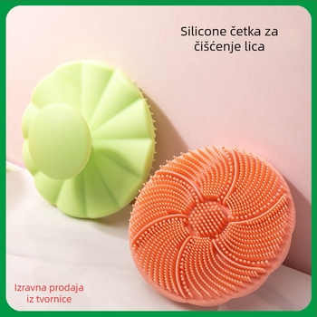 Huabang silikonska četkica za čišćenje lica – nježan exfolijirajući masažer za dubinsko čišćenje pora i smanjenje crnih mrlja; prilagodljivo pakiranje i logo.