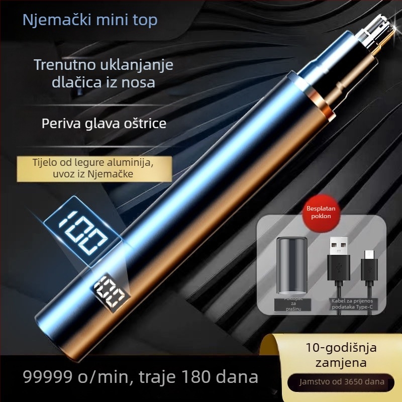 Električni trimer nosnih dlačica za muškarce i žene