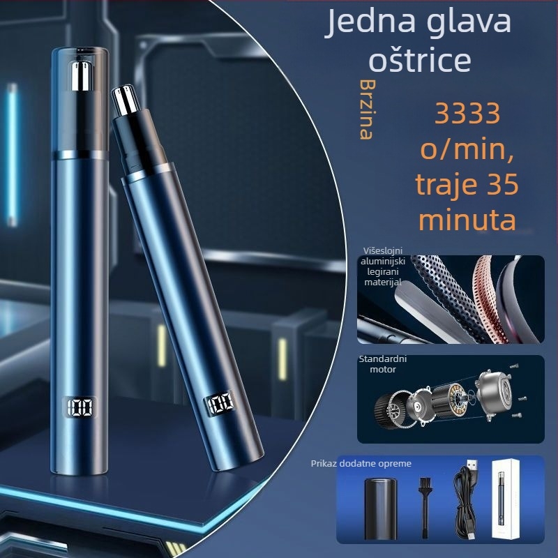 Električni trimer nosnih dlačica za muškarce i žene