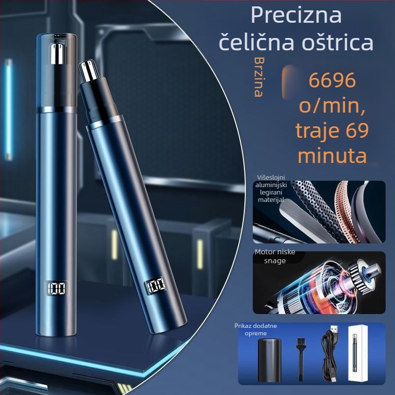 Električni trimer nosnih dlačica za muškarce i žene