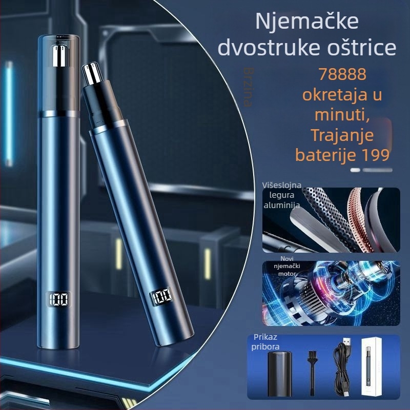 Električni trimer nosnih dlačica za muškarce i žene