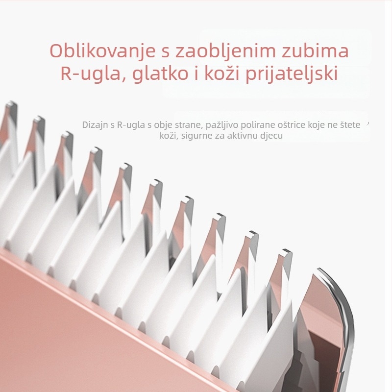 Mašina za šišanje kose TS-006, Punjiva, tiha, kućna upotreba, keramička oštrica, 5W, vodootporna
