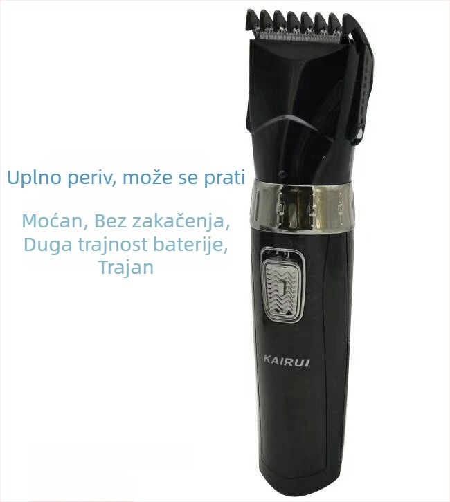 Električni šišač za kosu HC-002 — punjivi, model 002, 220V, vodootporan, univerzalan.