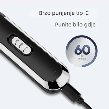 RESUXI Višenamjenski električni set za brijanje — trimer za nos, oblikovač obrva i kućni uređaj za šišanje kose; punjiv, potpuno periv, ugrađena baterija 500-800 mAh, model HP-315/HP-313