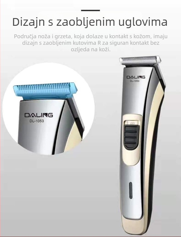 Daling DL-1053 električni šišač za kosu, punjivi, univerzalna upotreba, 220V