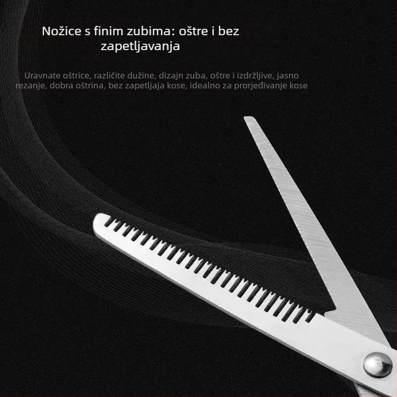 Frizerske škare za stanjivanje i rezanje kose, škare s ravnim zubima za brijačnice, profesionalne škare za šišanje kose