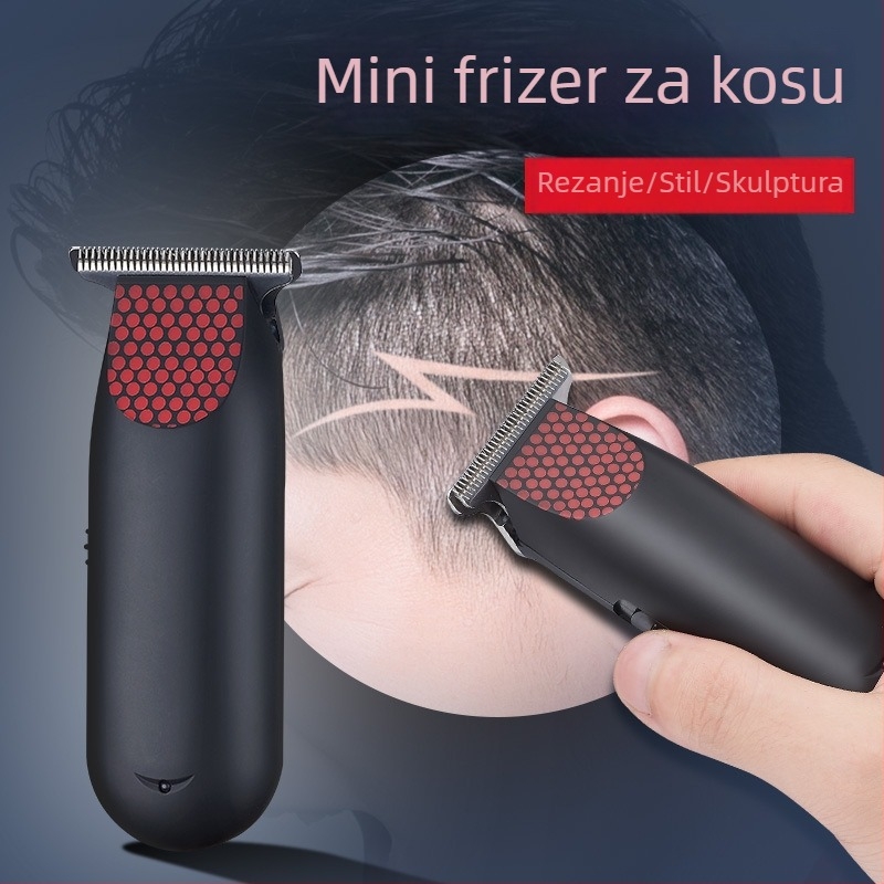 Električna mašinica za kosu s USB punjenjem, vodootporna, potpuno periva, s motorom s četkicama, oštrice od finog čelika, ugrađena baterija 500–800 mAh