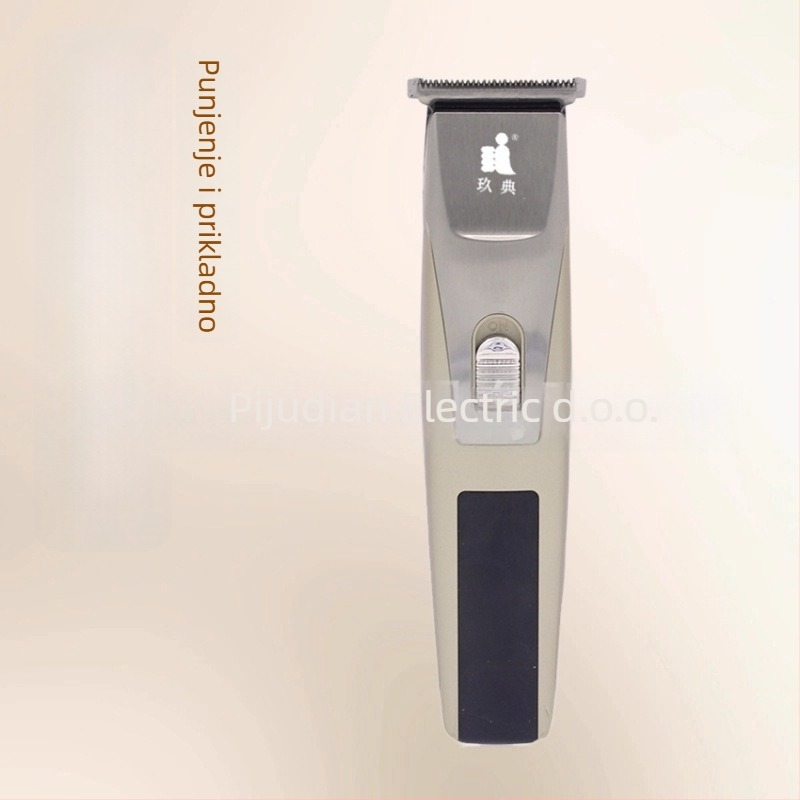 Kosač za kosu za odrasle i djecu, punjiva, motor s četkicom, oštrica od titanijeve legure, vodootporan, periva glava za rezanje, ugrađena baterija 1000–1200 mAh, buka ispod 36 dB
