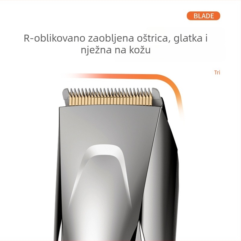 MISAM MS-5168C bežični električni šišač za kosu za odrasle i djecu, motor s četkicom, oštrica od finog čelika, kućište od ABS-a, samo suho korištenje, CE ROHS