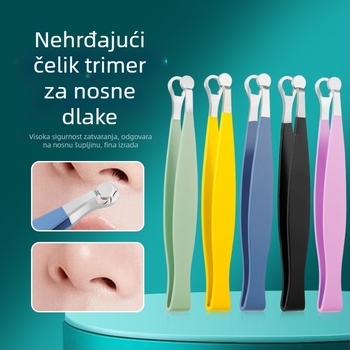 Trim za nosne dlake od nehrđajućeg čelika, ručni, periv, bez baterije