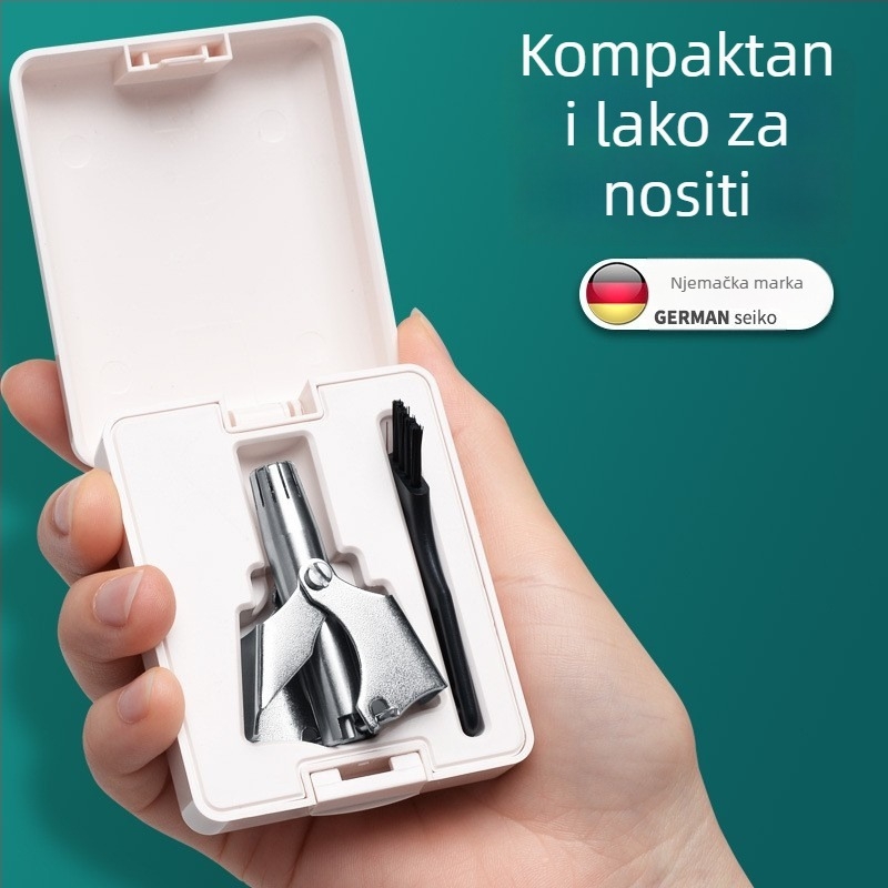 Zhuoqi trimer za nosne dlake – nehrđajući čelik, napajanje iz mreže, potpuno periv