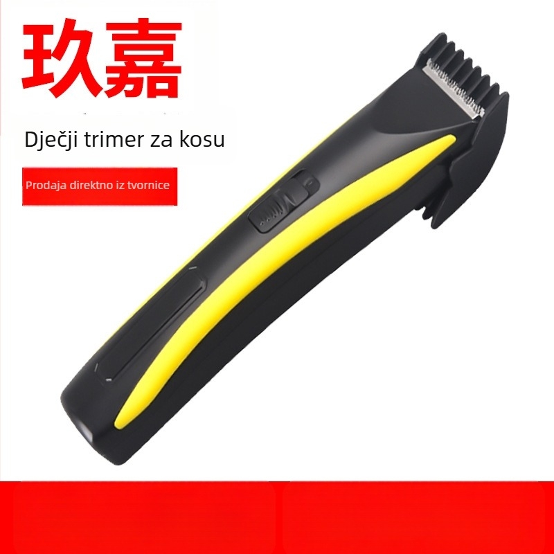 Šišač kose - baterijsko napajanje, brushless motor, oštrica od nehrđajućeg čelika, izmjenjiva baterija 300–500 mAh, radno vrijeme 0–1 h